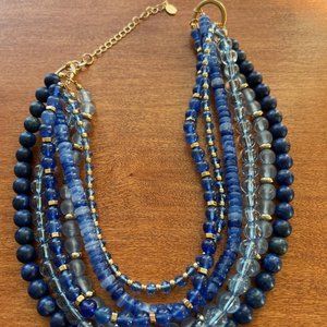 Multi Blue color Loft Necklace